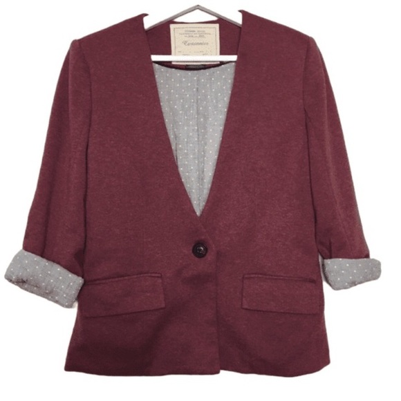 Cartonnier Anthro Mauve Casual Blazer Jacket S - Picture 5 of 7